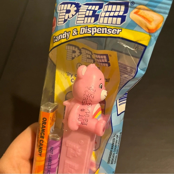 NEW Care Bears Pez Dispenser Cheer Bear Pink With Candy Stocking Stuffer Gift - Picture 3 of 6